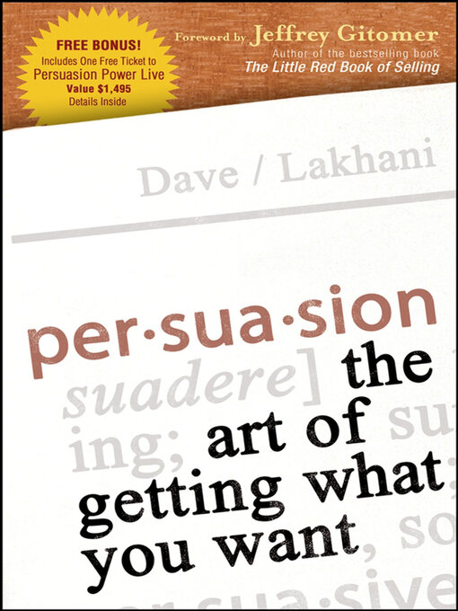 Title details for Persuasion by Dave Lakhani - Wait list